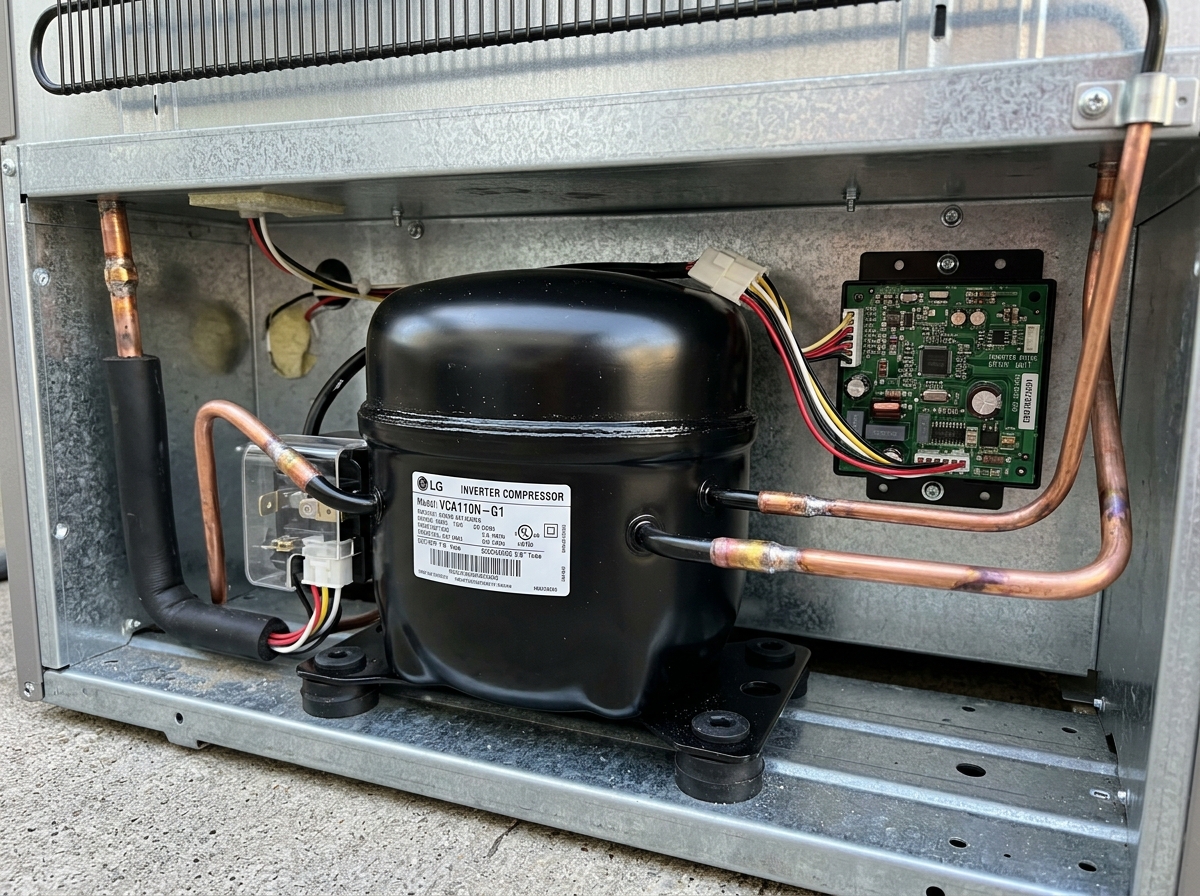 Fridge inverter compressor conversion retrofit with driver board